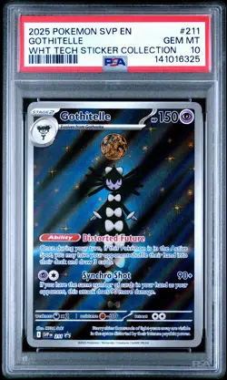 2025 POKEMON SVP EN-SV BLACK STAR PROMO #211 GOTHITELLE PSA 10 - Image 1