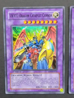 Yugioh VWXYZ Dragon Catapult Cannon x 2 Lot. EEN-EN031 Super Rares 1st Editions - Image 2