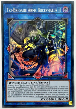 PHHY-EN048 Tri-Brigade Arms Bucephalus II - Super Rare 1st Ed Near Mint YuGiOh - Image 1