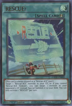 RESCUE!-Ultra Rare - 1st Edition - AMDE-EN009 - Amazing Defenders - NM - Image 1