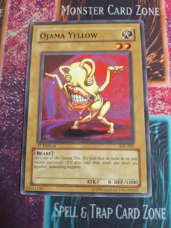 Yu-Gi-Oh! Ojama Yellow Invasion of Chaos IOC-001 Common 1st Edition Near Mint - Image 1