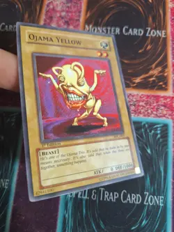 Yu-Gi-Oh! Ojama Yellow Invasion of Chaos IOC-001 Common 1st Edition Near Mint - Image 2