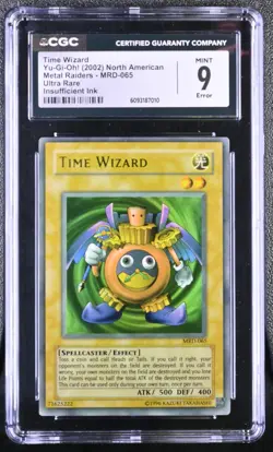 Time Wizard MRD-065 FADED Ultra Rare Unlimited Yu-gi-oh! CGC 9 Mint *010 - Image 1