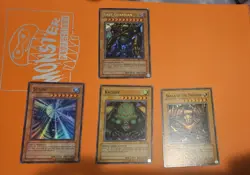 Yugioh Gate Guardian Set Secret Rare Super Rare MRD Kazejin Suijin Sanga Thunder - Image 3