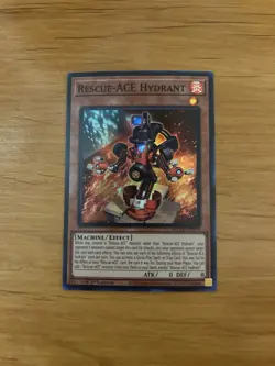 Rescue-ACE Hydrant MZMI-EN076 Yugioh Maze of Millennia Super Rare 1st Edition NM - Image 1