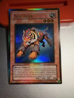 Yu-Gi-Oh! - Test Tiger 2009 GLD2-EN029 Ultra Rare Limited Edition - Image 1