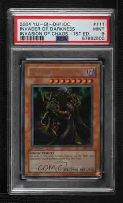 Invader of Darkness 1st Ed. YuGiOh Invasion Chaos PSA 9 MINT 2004 - Image 1