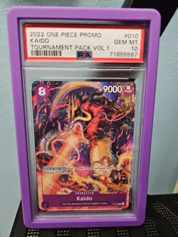 PSA 10 One Piece Tournament Pack Volume 1 Kaido Promo - Image 1