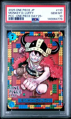 2025 ONE PIECE JPN PREMIUM COLLECTION ONE PIECE DAY'25 MONKEY D. LUFFY PSA 10 - Image 1