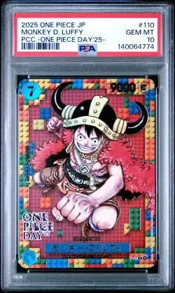 2025 ONE PIECE JPN PREMIUM COLLECTION ONE PIECE DAY'25 MONKEY D. LUFFY PSA 10 - Image 1