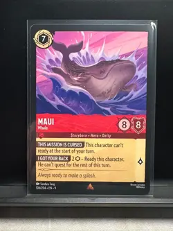Disney Lorcana Fabled - Maui, Whale - 106/204 - Image 1