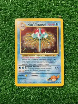 Misty's Tentacruel 10/132 Gym Heroes 2000 Holo Rare WOTC Pokemon Card TCG - Image 1
