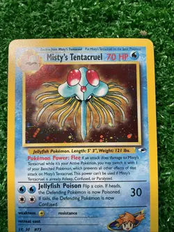 Misty's Tentacruel 10/132 Gym Heroes 2000 Holo Rare WOTC Pokemon Card TCG - Image 3