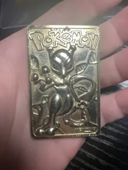 Vintage 1999 Burger King Pokemon 23k Gold Plated Mewtwo Collectible Card JRV - Image 4