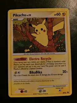 Pokemon Pikachu DP16 Promo Basic Card 2007 English Standard Electro Recycle - Image 1