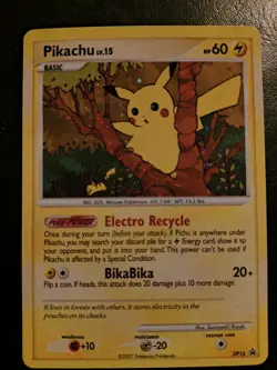 Pokemon Pikachu DP16 Promo Basic Card 2007 English Standard Electro Recycle - Image 2