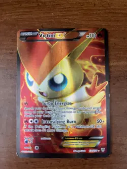 Victini EX 131/135 Plasma Storm Full Art Ultra Rare Holo Pokemon TCG Card - Image 3