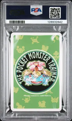 1996 POKEMON GREEN VERSION PLAYING CARDS 4 OF DIAMONDS #003 VENUSAUR PSA 10 - Image 2