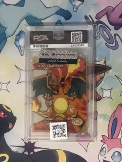 2000 Topps Pokemon Charizard TV Animation Clear Cards PSA 10 GEM Mint - Image 2
