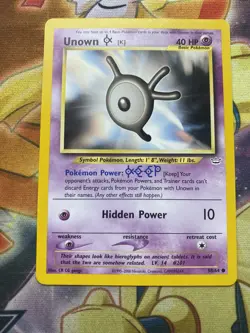 Pokemon TCG Card Unown [K] Neo Revelation 58/64 Regular Unlimited NM - Image 1
