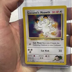 Pokemon - Giovanni's Meowth - Gym Challenge 74/132 - Common - NM Vintage Card - Image 1