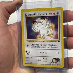 Pokemon - Giovanni's Meowth - Gym Challenge 74/132 - Common - NM Vintage Card - Image 2
