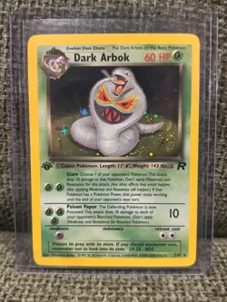 1st Edition Dark Arbok 2/82 Team Rocket Holo Rare Pokemon Card - Image 1