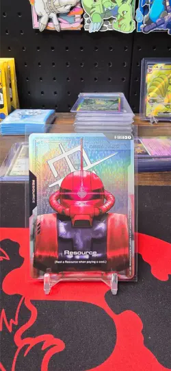 Gundam Card Game-Resource (Char's Zaku II) R-005 C+ NM - Image 1