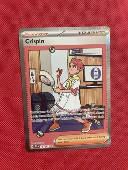 Pokemon TCG Crispin Trainer Prismatic Evolutions Card 171/131 Full Art NM - Image 1