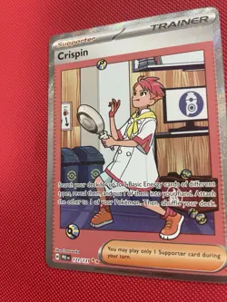 Pokemon TCG Crispin Trainer Prismatic Evolutions Card 171/131 Full Art NM - Image 2