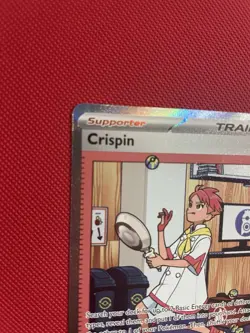 Pokemon TCG Crispin Trainer Prismatic Evolutions Card 171/131 Full Art NM - Image 3