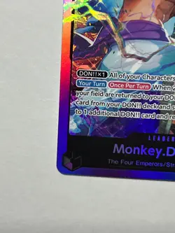 Monkey D. Luffy OP09-061 One Piece Card Game ST26 PURPLE/BLACK Leader NM - Image 4