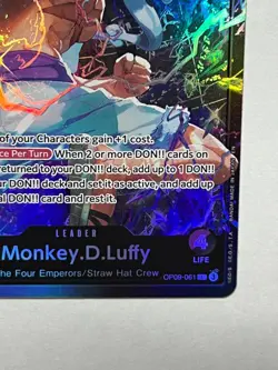 Monkey D. Luffy OP09-061 One Piece Card Game ST26 PURPLE/BLACK Leader NM - Image 5