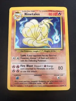 1999 Base Set Vintage Pokemon 2 Card Lot: Holo 1st Edition Machamp & Ninetales - Image 4