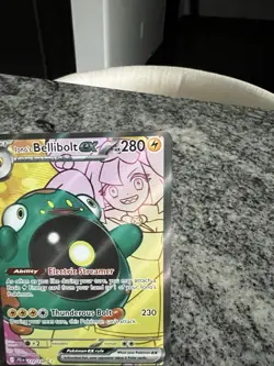 Iono's Bellibolt EX Holo-Pokemon TCG Card 172/159 SV Journey Together Ultra Rare - Image 3