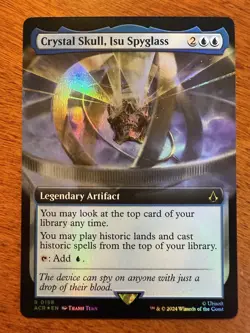 Crystal Skull, Isu Spyglass Ext. Art FOIL MTG Assassin’s Creed NM-M 158 - Image 1