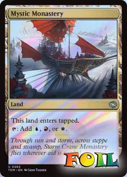 Mystic Monastery 0262 MTG Tarkir: Dragonstorm Uncommon NP Foil - Image 1