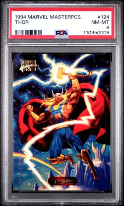 1994 MARVEL MASTERPIECES #124 THOR PSA 8 - Image 1