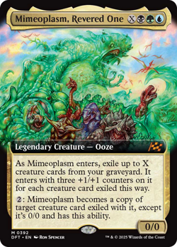 Mimeoplasm, Revered One (Extended Art) [Aetherdrift] Foil Near Mint - Image 1