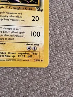 Magneton 1st Edition (26) Rare Fossil Pokemon TCG 26/62 NM - Image 4