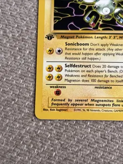 Magneton 1st Edition (26) Rare Fossil Pokemon TCG 26/62 NM - Image 5