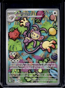 2025 Pokemon Phantasmal Flames Ambipom Illustration Rare #107/094 - Image 1