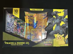 Pokemon - Pikachu & Zekrom GX - Premium Collection - Factory Sealed - Image 1