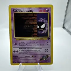 Pokemon Gym Challenge Sabrina's Gastly 96/132 MP dd - Image 2