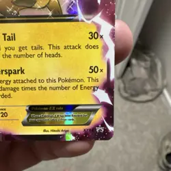 POKEMON TCG XY PIKACHU EX #XY84 BLACK STAR PROMO HOLO BASIC 2015 130HP - Image 2