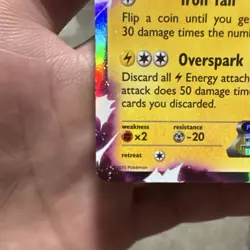 POKEMON TCG XY PIKACHU EX #XY84 BLACK STAR PROMO HOLO BASIC 2015 130HP - Image 3
