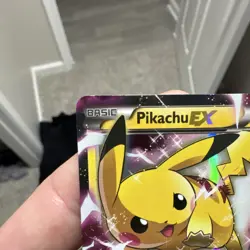 POKEMON TCG XY PIKACHU EX #XY84 BLACK STAR PROMO HOLO BASIC 2015 130HP - Image 4