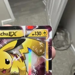 POKEMON TCG XY PIKACHU EX #XY84 BLACK STAR PROMO HOLO BASIC 2015 130HP - Image 5