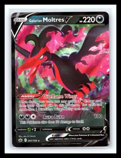 💥 Pokemon: Galarian Moltres V 097/198 - Chilling Reign Holo - Image 1