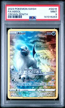 2023 POKEMON SWORD & SHIELD CROWN ZENITH #GG16 FULL ART/ABSOL PSA 9 - Image 1
